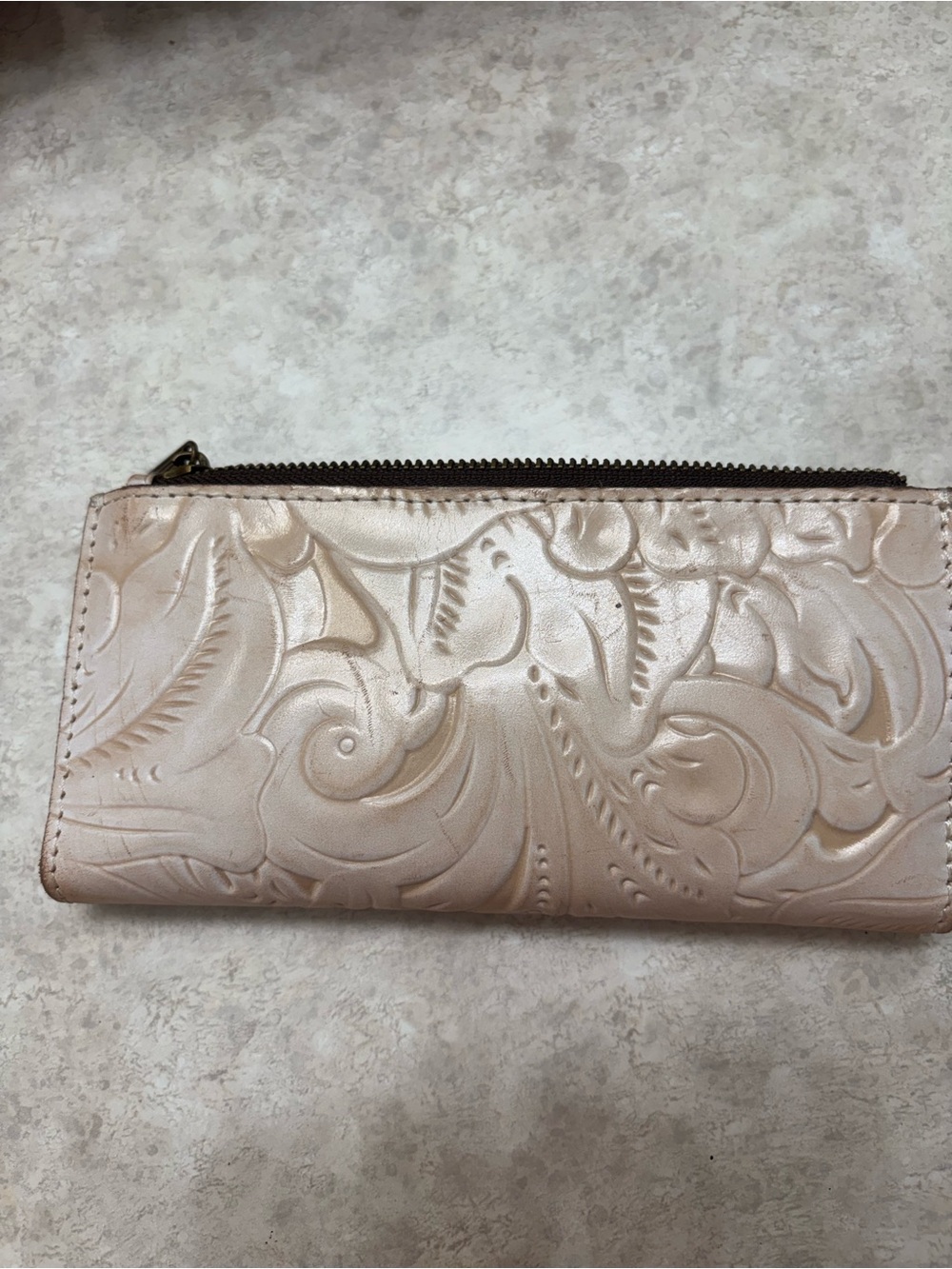 Patricia Nash Embossed Floral Women's Wallet in Cream - Picture 3 of 3